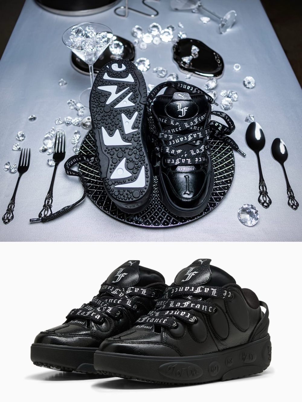PUMA x LaMelo Ball LaFrancé black Sneakers Men's Size 6 NEW